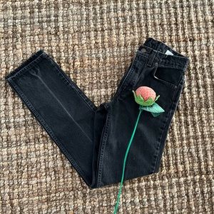 26-year old Vintage Levi’s 505 black jeans made in USA